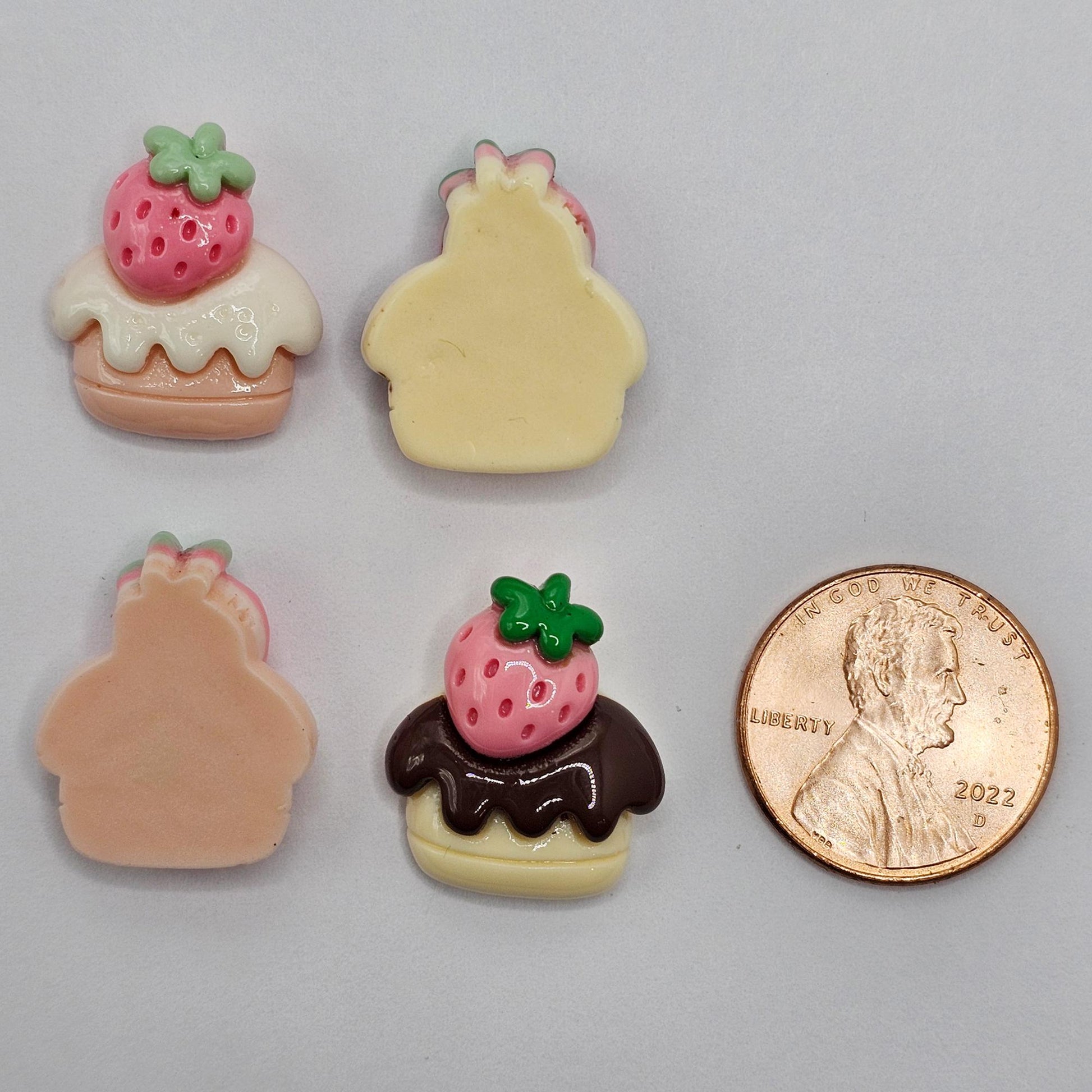 10/25 Pcs Mini Cupcake Resin Flat Back Cabochons Cup Cake Cabochon #CAB189