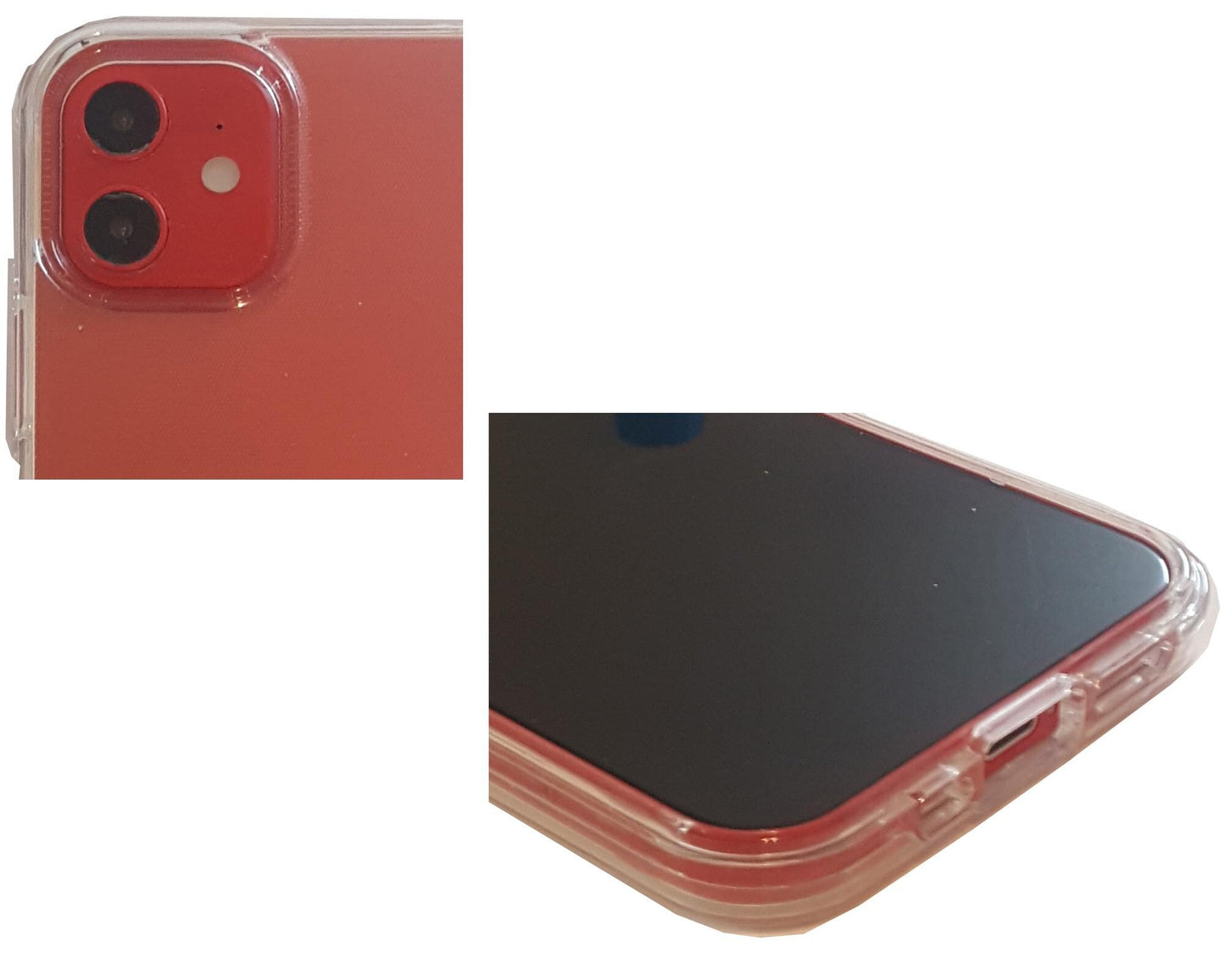 Durable Protective Phone Cover Clear Transparent Double Layered iPhone 6/7/8/11 Plus XR/Xs Max 12/13/14/15/16/16e Mini Pro Max Phone Case