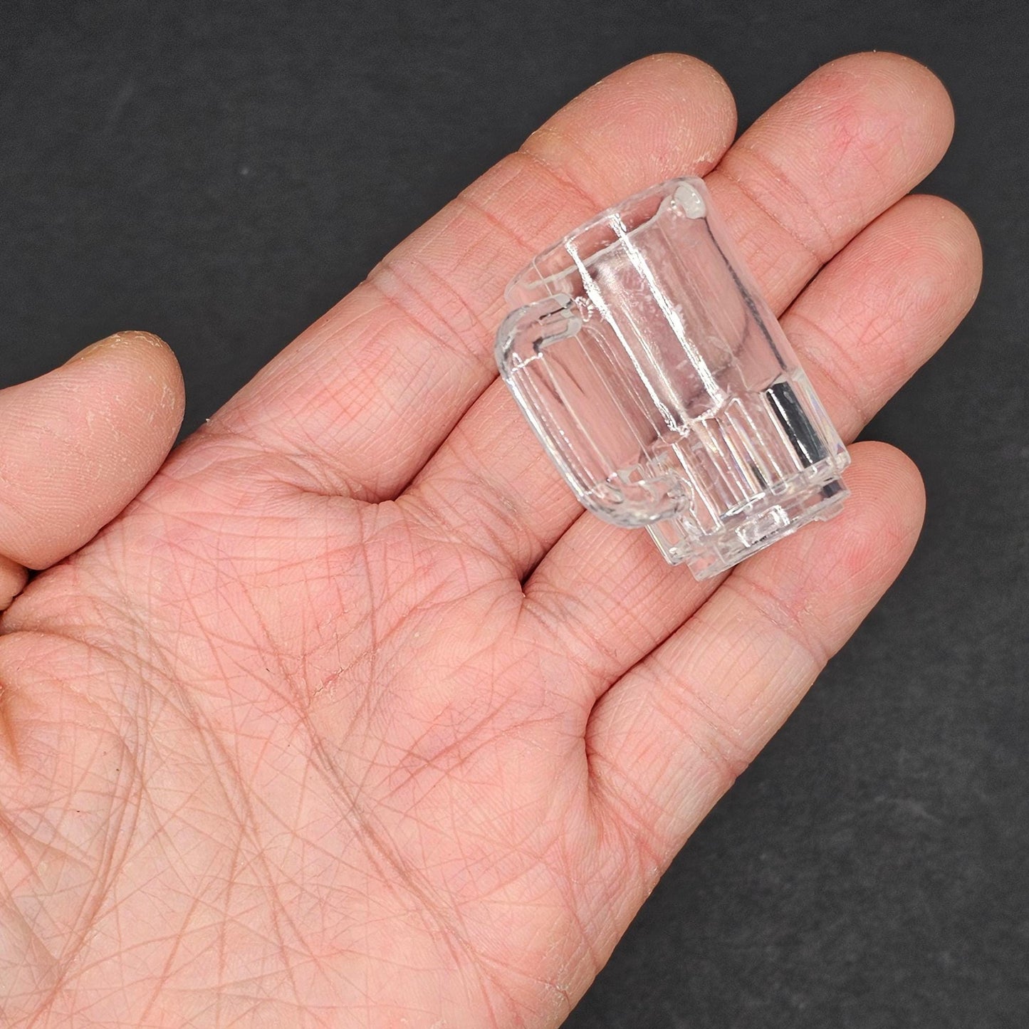 5/10/25 Pcs Miniature Plastic Beer Mug Cup Fake Dollhouse Mugs with Hole DIY Projects #CAB209