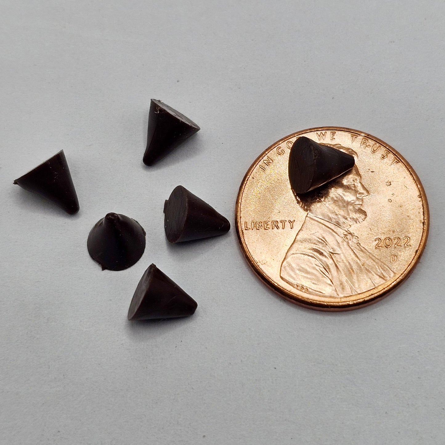 20/50 Pcs Resin Chocolate Chips Cabochon NON EDIBLE Realistic Flat Back Bake Chip Cabochons #CAB215