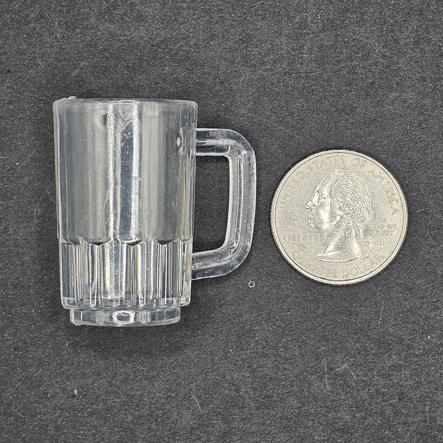 5/10/25 Pcs Miniature Plastic Beer Mug Cup Fake Dollhouse Mugs with Hole DIY Projects #CAB209