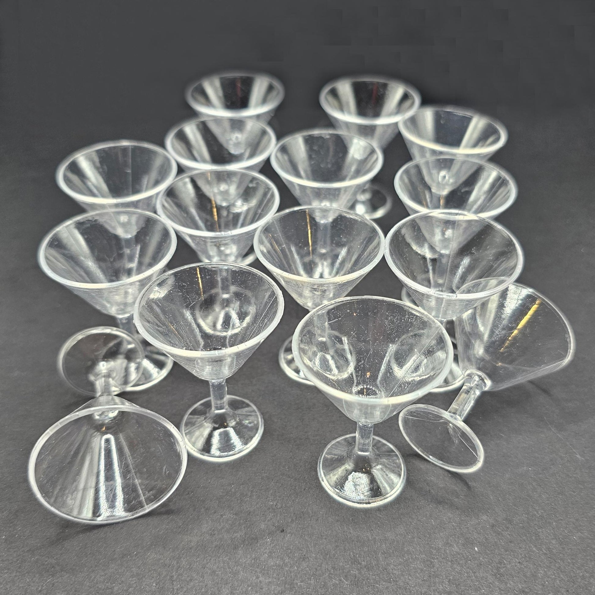5/10/25 Pcs Miniature Plastic Cocktail Glass Fake Dollhouse Glass DIY Projects #CAB208