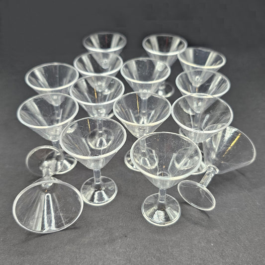 5/10/25 Pcs Miniature Plastic Cocktail Glass Fake Dollhouse Glass DIY Projects #CAB208