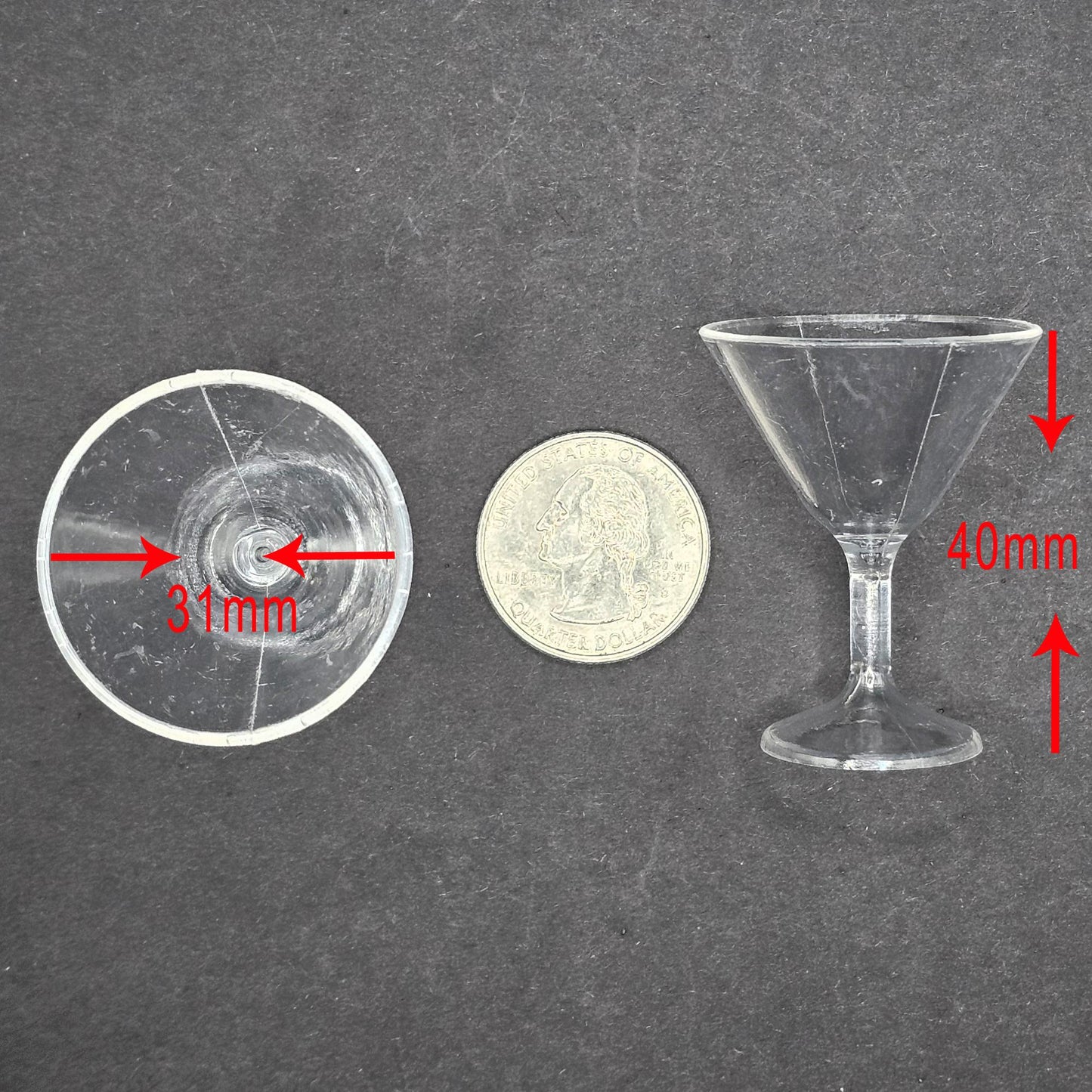 5/10/25 Pcs Miniature Plastic Cocktail Glass Fake Dollhouse Glass DIY Projects #CAB208