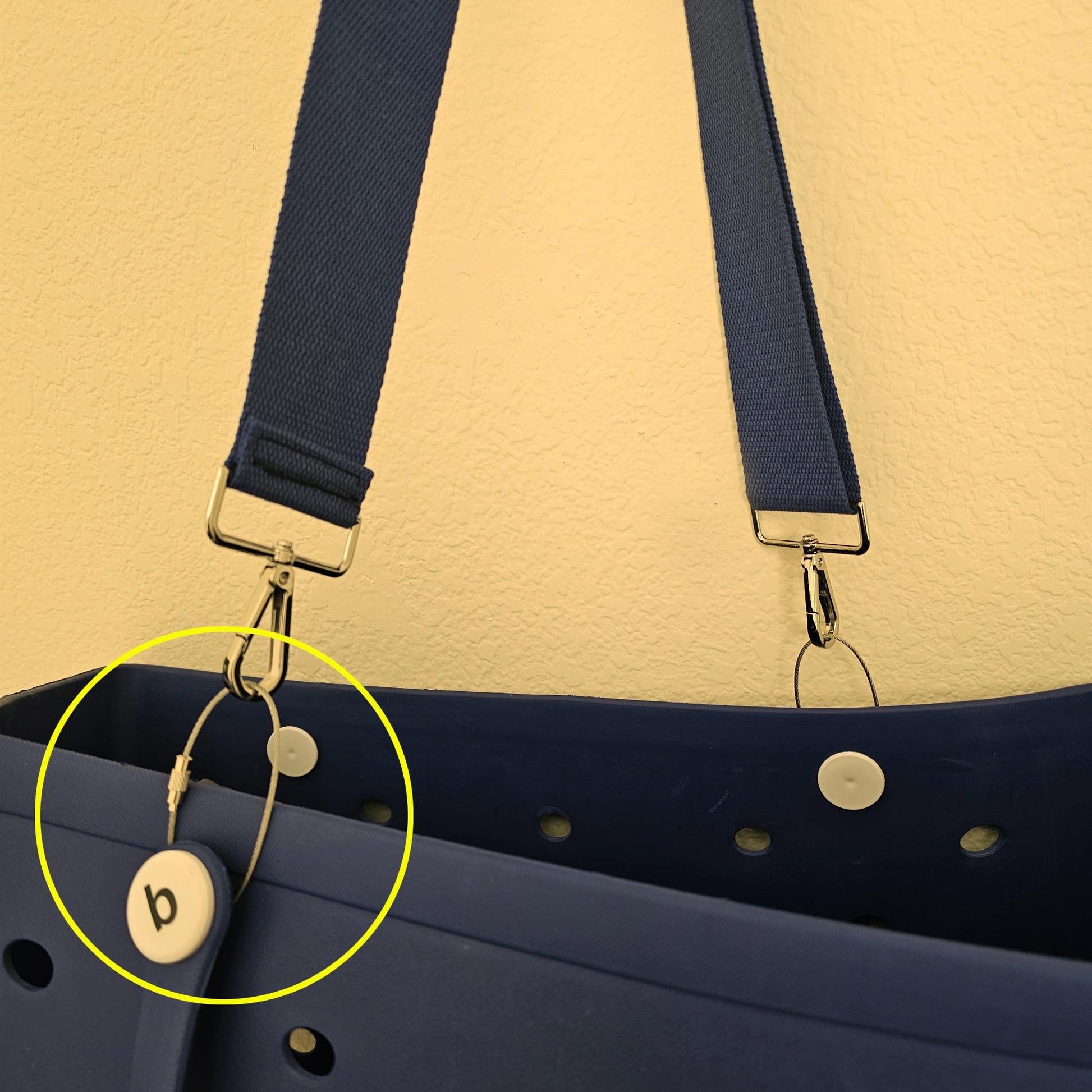 Adjustable Cotton Canvas Crossbody Bag Strap Handbag Purse Shoulder Strap with Stainless Steel Wire Cable Hardware Attachment