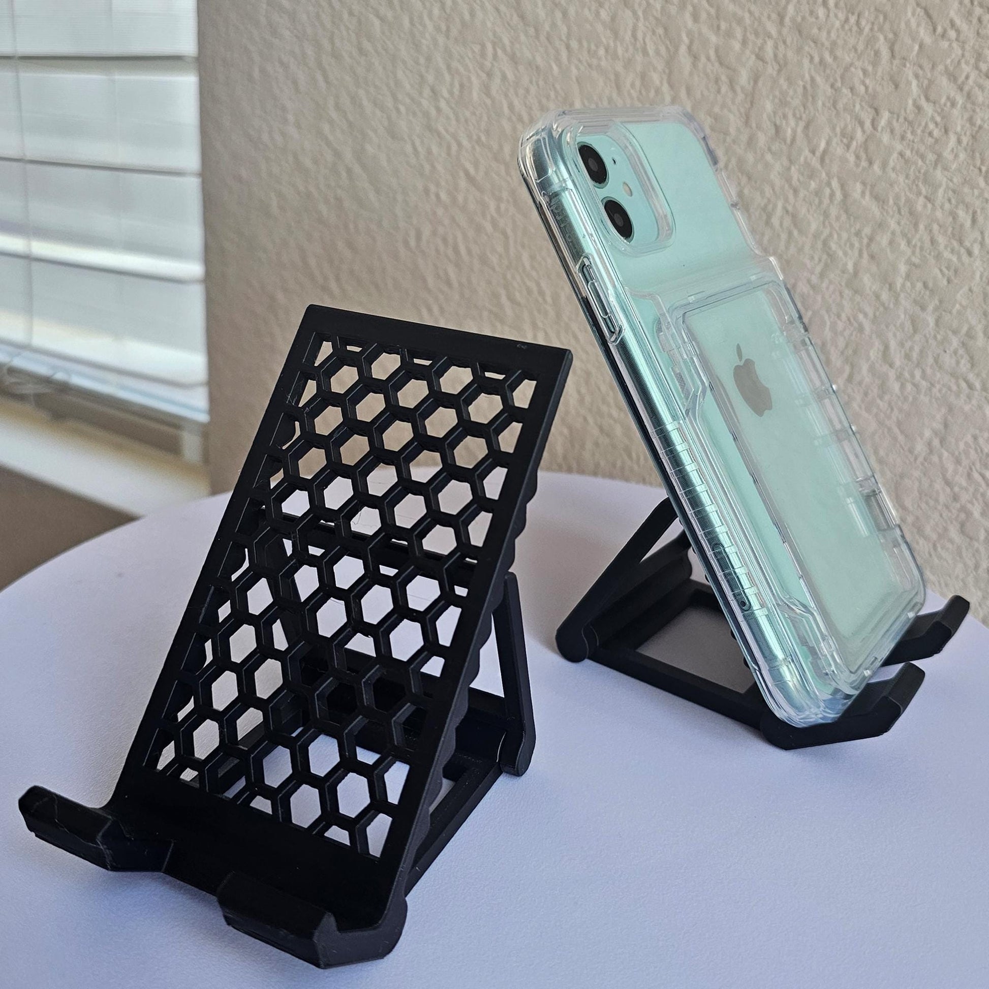 3D Print Honeycomb Adjustable Phone Stand Foldable Phone Stand