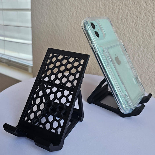 3D Print Honeycomb Adjustable Phone Stand Foldable Phone Stand