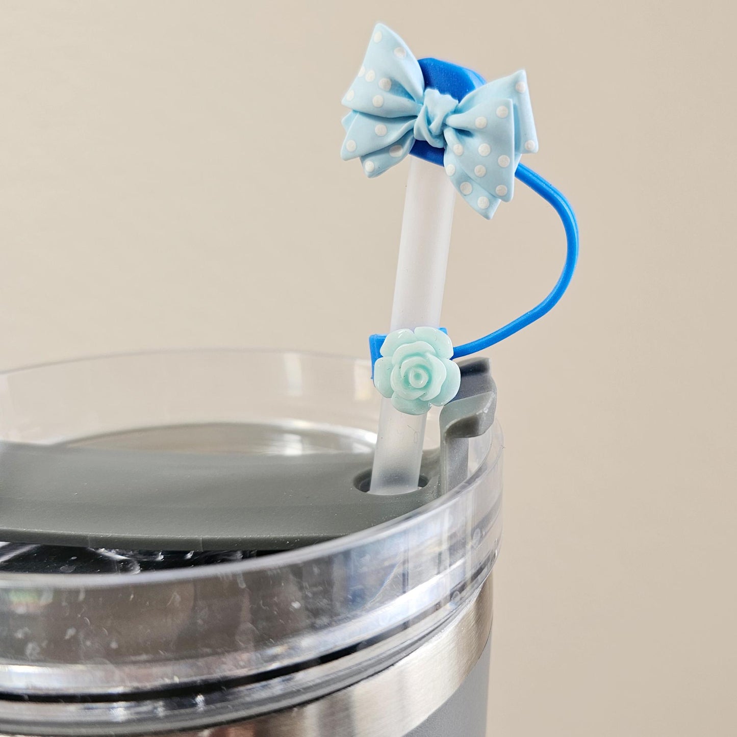 20 Pcs Straw Toppers Straw Cover Mixed Designs 8mm 10mm