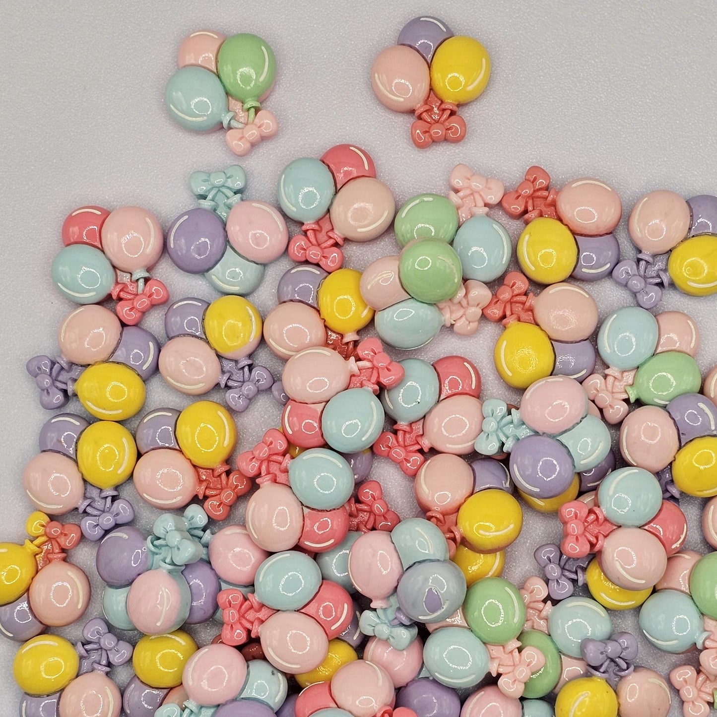 6/20 Pcs Pastel Balloon Cabochons Resin Flatback Cute Kawaii #CAB070