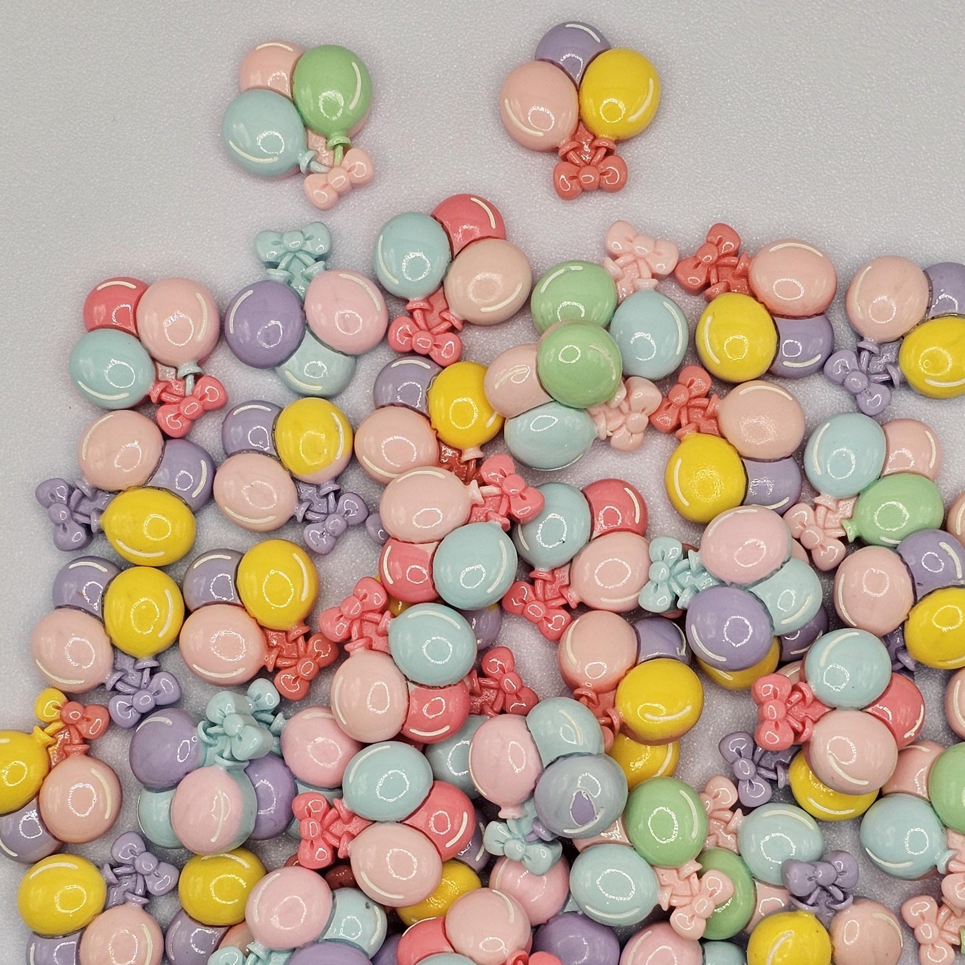 6/20 Pcs Pastel Balloon Cabochons Resin Flatback Cute Kawaii #CAB070