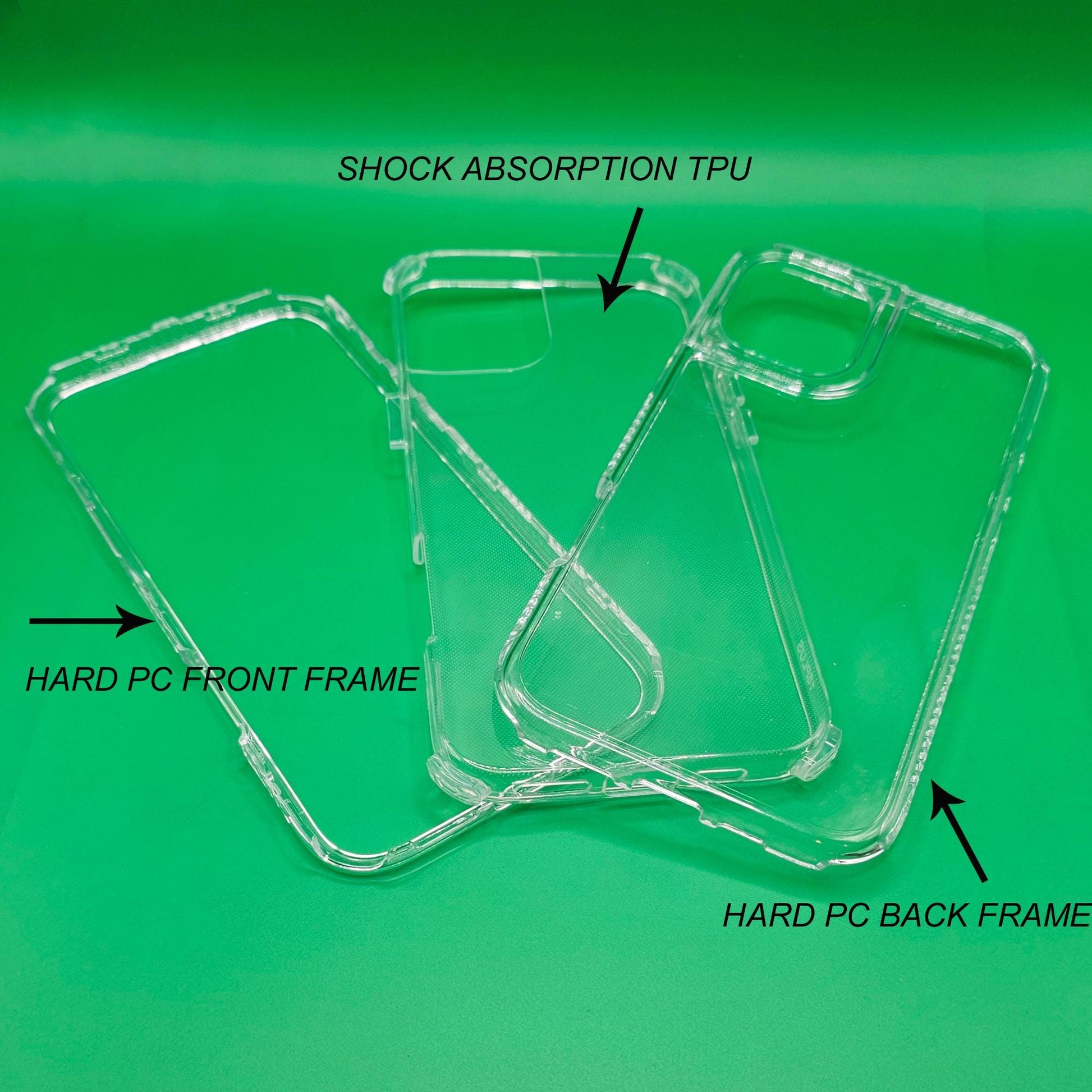 3 in 1 Protective Phone Cover Clear Transparent Phone Case Personalized Custom Picture iPhone 13/14/15/16 Plus Pro Max