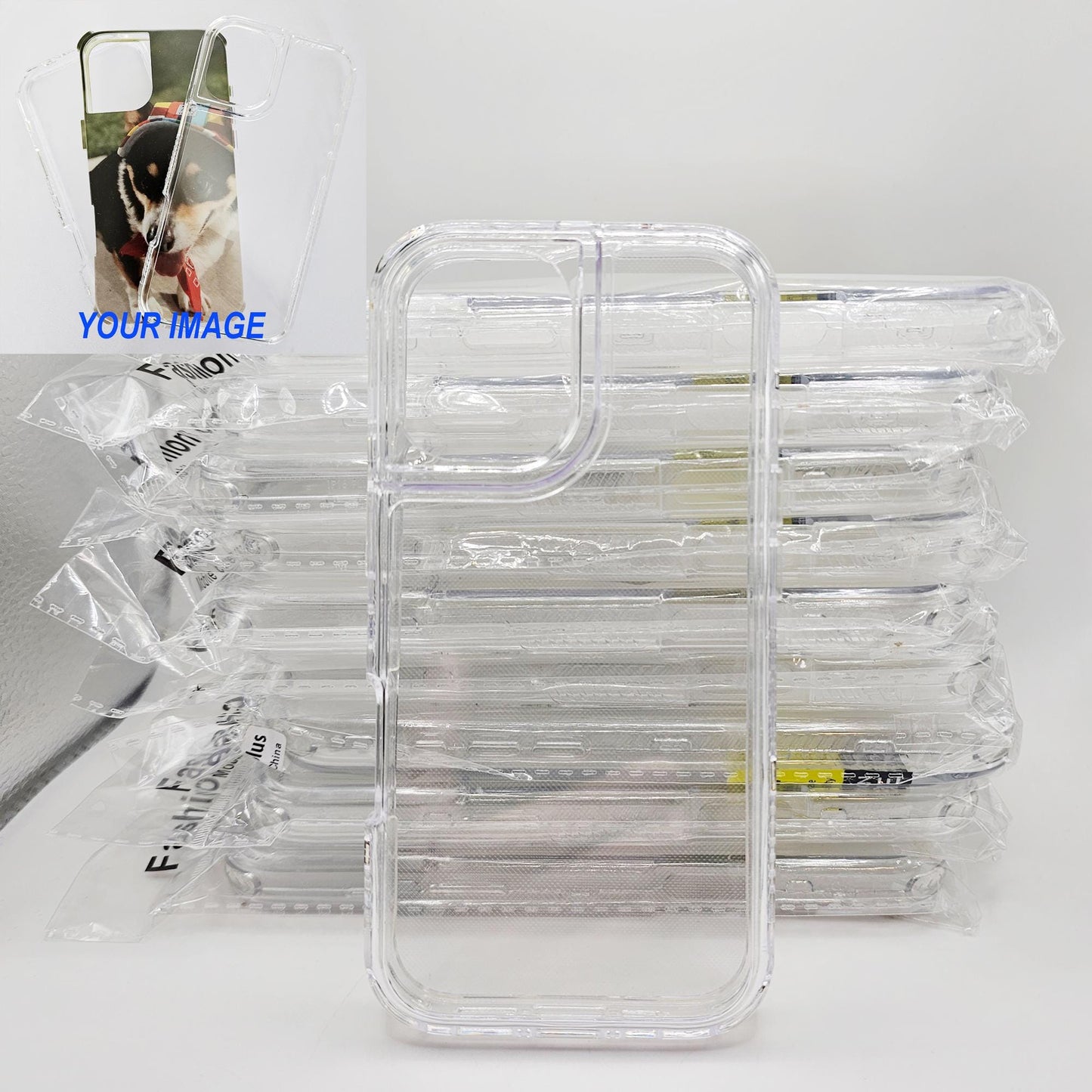 3 in 1 Protective Phone Cover Clear Transparent Phone Case Personalized Custom Picture iPhone 13/14/15/16 Plus Pro Max