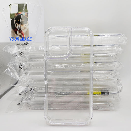 3 in 1 Protective Phone Cover Clear Transparent Phone Case Personalized Custom Picture iPhone 13/14/15/16 Plus Pro Max