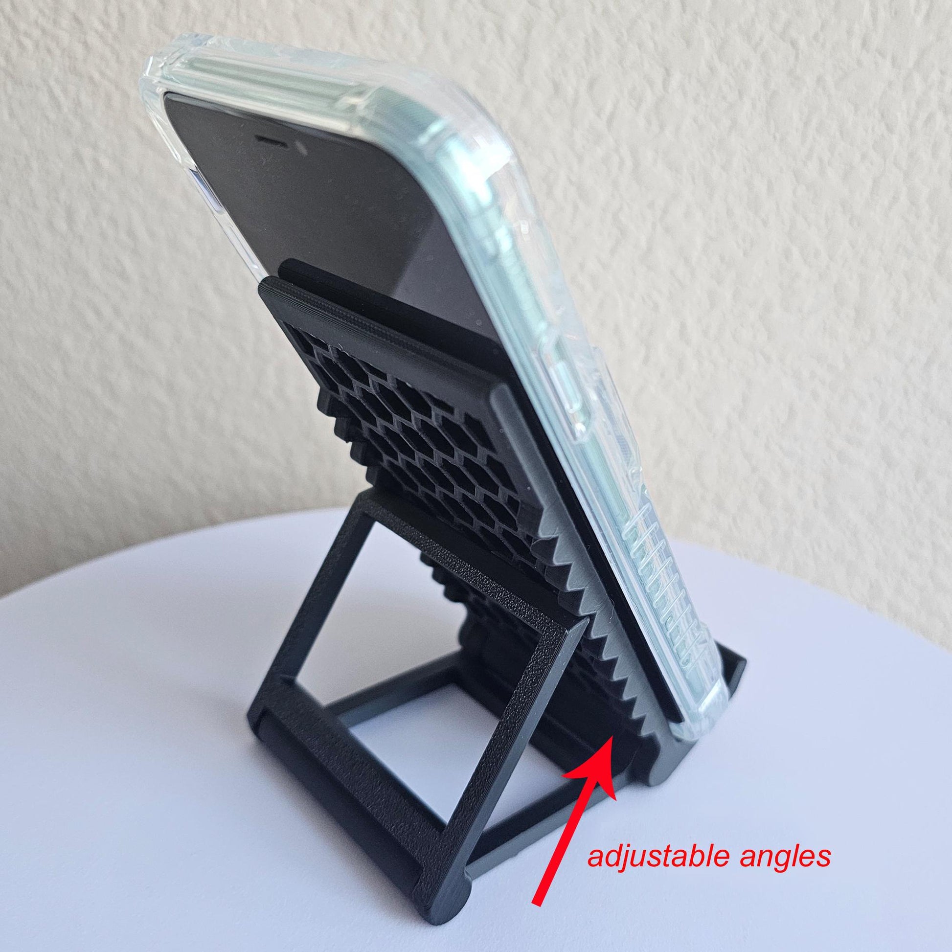 3D Print Honeycomb Adjustable Phone Stand Foldable Phone Stand