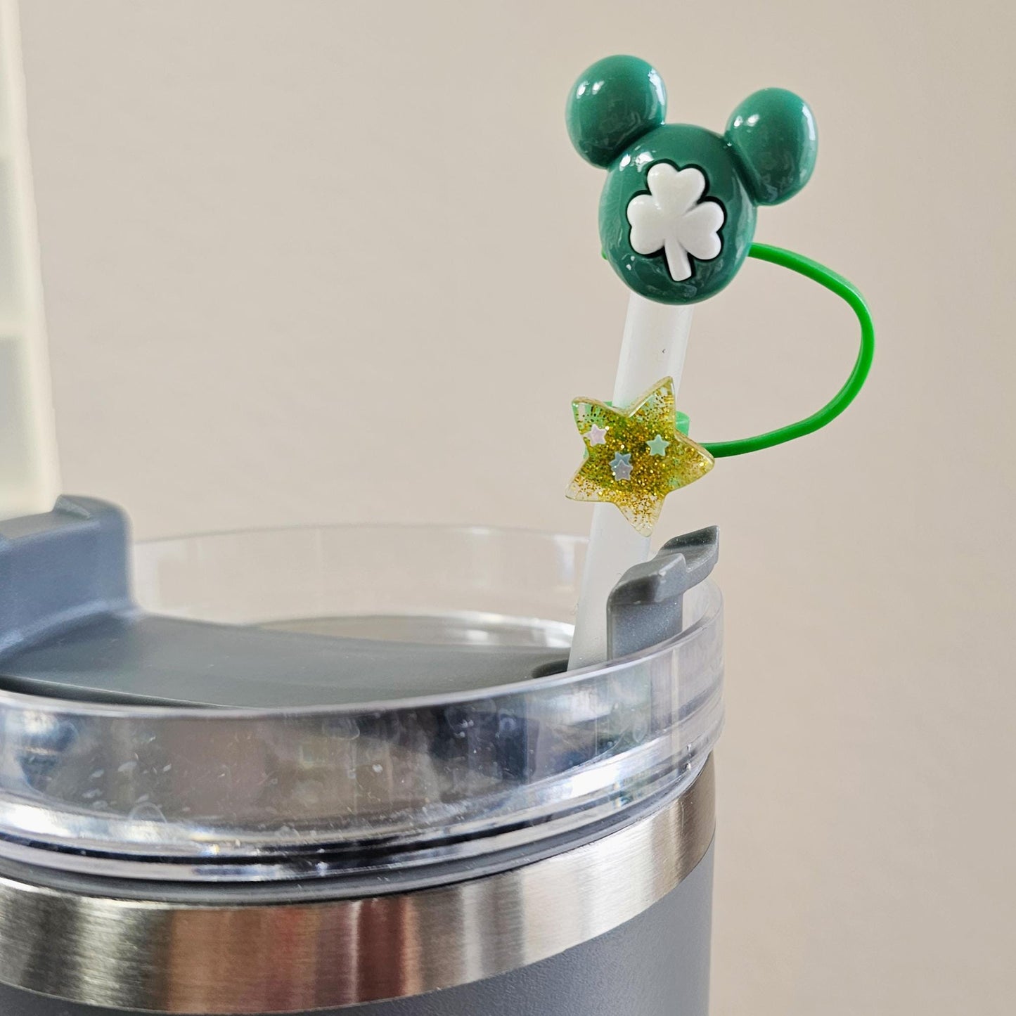 20 Pcs Straw Toppers Straw Cover Mixed Designs 8mm 10mm