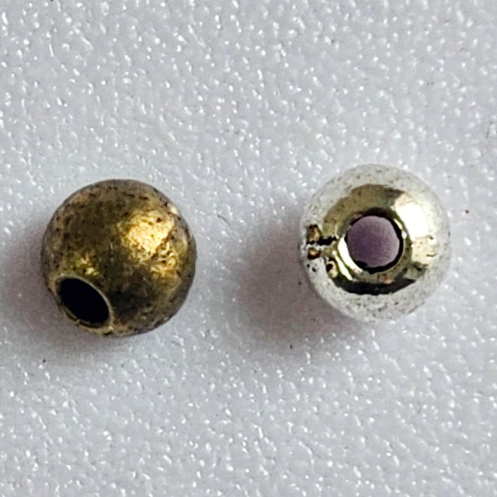 100 Pcs Tiny Spacer Beads Loose beads 4mm Silver Antique Brass bead