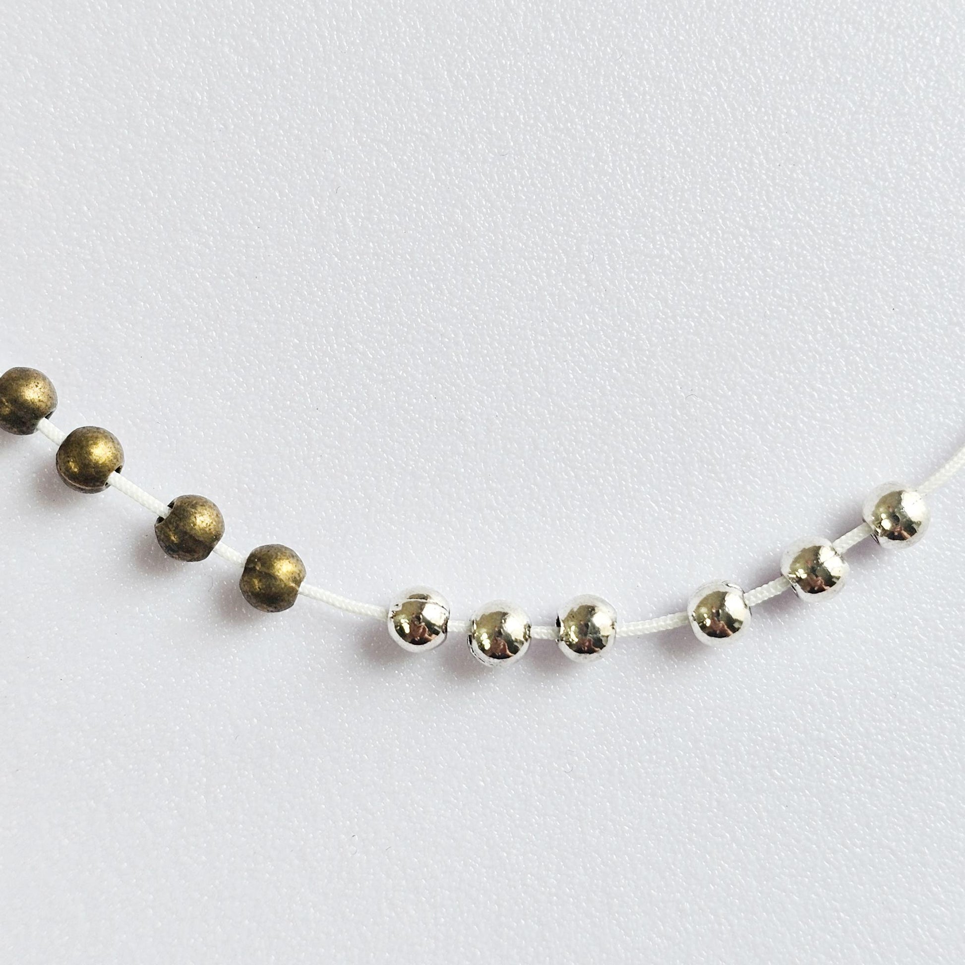 100 Pcs Tiny Spacer Beads Loose beads 4mm Silver Antique Brass bead