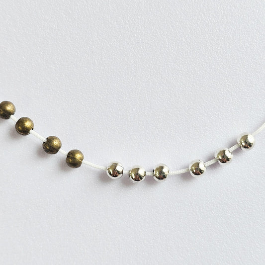 100 Pcs Tiny Spacer Beads Loose beads 4mm Silver Antique Brass bead