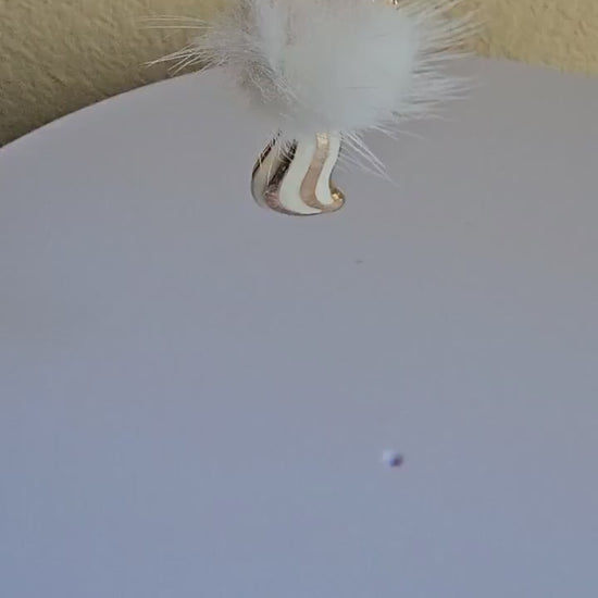 2 Pcs Rhinestone Furry Fox Alloy Gold Bling Gorgeous Luxury Sparkling  Plush Fox Charm Pendant  DIY 70mm X 27mm