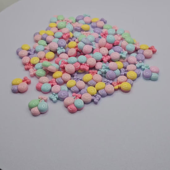 6/20 Pcs Pastel Balloon Cabochons Resin Flatback Cute Kawaii  #CAB070